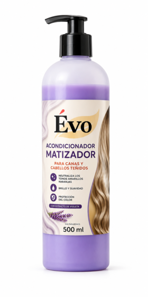 Acondicionador Matizador Violeta Évo para Canas y Cabellos Teñidos 500 ml